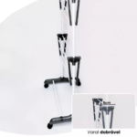 Varal De Chão Roupa Calcinha Grade 3 Andares Dobrável Portátil