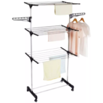 Varal De Chão Roupa Calcinha Grade 3 Andares Dobrável Portátil