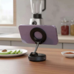 Suporte Magnético Ajustável E Dobrável Para Telefone, 360° Giratório Com Ventosa A Vácuo Para Painel