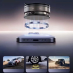 Suporte Magnético Ajustável E Dobrável Para Telefone, 360° Giratório Com Ventosa A Vácuo Para Painel