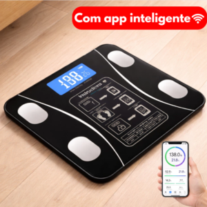 Balança Corporal Bioimpedância Digital Com App Profissional 180kg