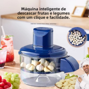 Descascador elétrico automático, descascador de alho – adequado para uvas, tomates, alho e frutas