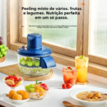 Descascador elétrico automático, descascador de alho – adequado para uvas, tomates, alho e frutas