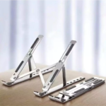 Suporte de notebook: 10 alturas, ergonômico, dobrável e antiderrapante.
