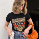 Blusa Feminina T-shirt Moda Blogueira + 4 Estampas