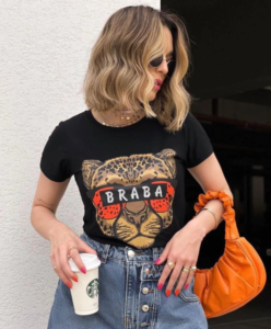 Blusa Feminina T-shirt Moda Blogueira + 4 Estampas
