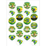 ADESIVOS COPA DO MUNDO BRASIL – AUTO COLANTE – CARTELA