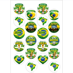ADESIVOS COPA DO MUNDO BRASIL – AUTO COLANTE – CARTELA
