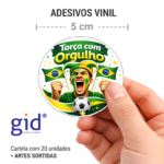 ADESIVOS COPA DO MUNDO BRASIL – AUTO COLANTE – CARTELA