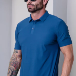Camisa Polo Masculina Poliamida Premium Luxo Elegante