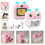 Câmera Infantil Mini Impressora Crianças Vídeo Fotografia Digital Fotográfica Toy Térmica Boy Girls
