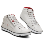 Tênis Cano Longo Masculino Bota Masculina Moda Casual Basic Modelo Ajustavel Elastico Zíper