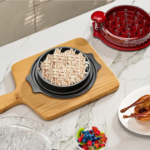 Desfiador Manual de Alimentos Multifuncional Moedor De Carne Manual Triturador De Frango