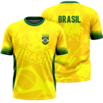 Camisa do Brasil Camiseta do Brasil Seleção Brasileira Torcida Brasil Amarela Patriota Torcedor