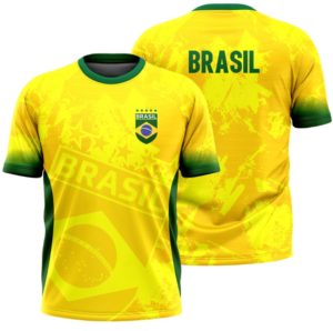 Camisa do Brasil Camiseta do Brasil Seleção Brasileira Torcida Brasil Amarela Patriota Torcedor