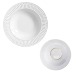 Conjunto Prato Fundo Roma Branco 6 Peças 2ª Linha Porto Brasil