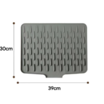 Tapete Escorredor de Louça e Descanso de Panela Silicone Pia Antitérmico Antiderrapante