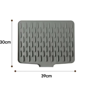 Tapete Escorredor de Louça e Descanso de Panela Silicone Pia Antitérmico Antiderrapante