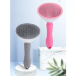 Escova Rasqueadeira Tira Pelos Pet com Botão Auto Limpante