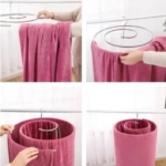 Varal Cabide Espiral Para Lençol Em Inox Tubo De 8mm