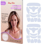 Kit com 2 Silicone Adesivo Lavável Rosto 16 peças Muy Bela Anti rugas natural Skin care Reduz Rugas Reutilize até 30x