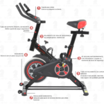 Bicicleta Ergometrica Profissional Bike Spinning 8kg Inercia Bicicleta Fitness Com Balança Corporal