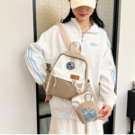 Kit Mochila e Infantil Escolar com Estampa de Urso Conforto Resistência e Qualidade Ideal para Escola e Passeios