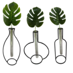 Vaso Minimalista Com Hastes de Costela de Adão