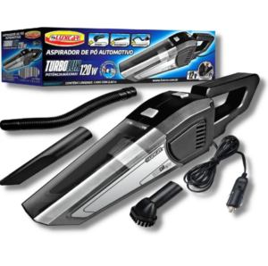 Aspirador de Pó Automotivo Carro TurboLux Luxcar 120w 12v Escova Bico Prolongador Cabo De 2.6M