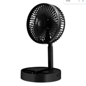 Ventilador Portátil Recarregável Sem Fio Bivolt Super Silencioso Dobrável 7200mah Retrátil Com