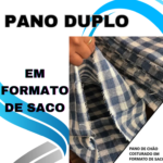 kit 5/10/15/20 un Pano De Chão grande Xadrez Branco Tamanho70x40 saco duplo pano de limpeza algodão