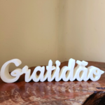 Enfeite Gratidão Decoração para Sala Mesa