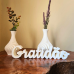Enfeite Gratidão Decoração para Sala Mesa
