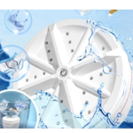 Mini Máquina de Lavar Roupas Panos Toalhas no Balde Ultrassônica Lavanderia USB Portátil