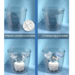 Mini Máquina de Lavar Roupas Panos Toalhas no Balde Ultrassônica Lavanderia USB Portátil