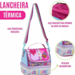 Lancheira Bolsa Térmica Para Escola Juvenil Feminina 2 Andares