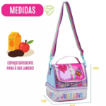 Lancheira Bolsa Térmica Para Escola Juvenil Feminina 2 Andares
