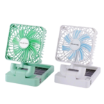 Ventilador Portátil Casa e Carro Vento Forte Placa Solar Recarregável USB