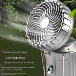 Ventilador elétrico solar lanterna portátil emergências prova de água ventiladores refrigeração