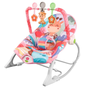 Cadeira de Descanso e Balanço P/ Bebê Baby Vibratória Com Musical e Brinquedos Didático Zippy Toys