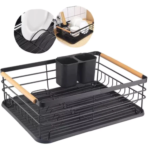 Escorredor De Pratos Porta Talheres Aramados Bandeja Removível