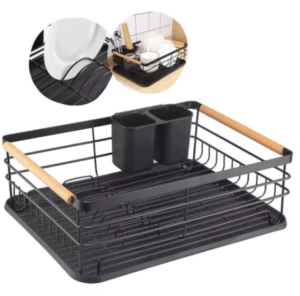 Escorredor De Pratos Porta Talheres Aramados Bandeja Removível