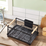 Escorredor De Pratos Porta Talheres Aramados Bandeja Removível