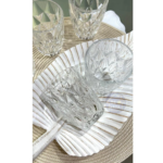 Jogo de Copos Diamond 280ml Vidro Transparente